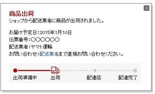 楽天市場 配送ステータスについて