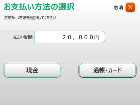 お支払い選択画面